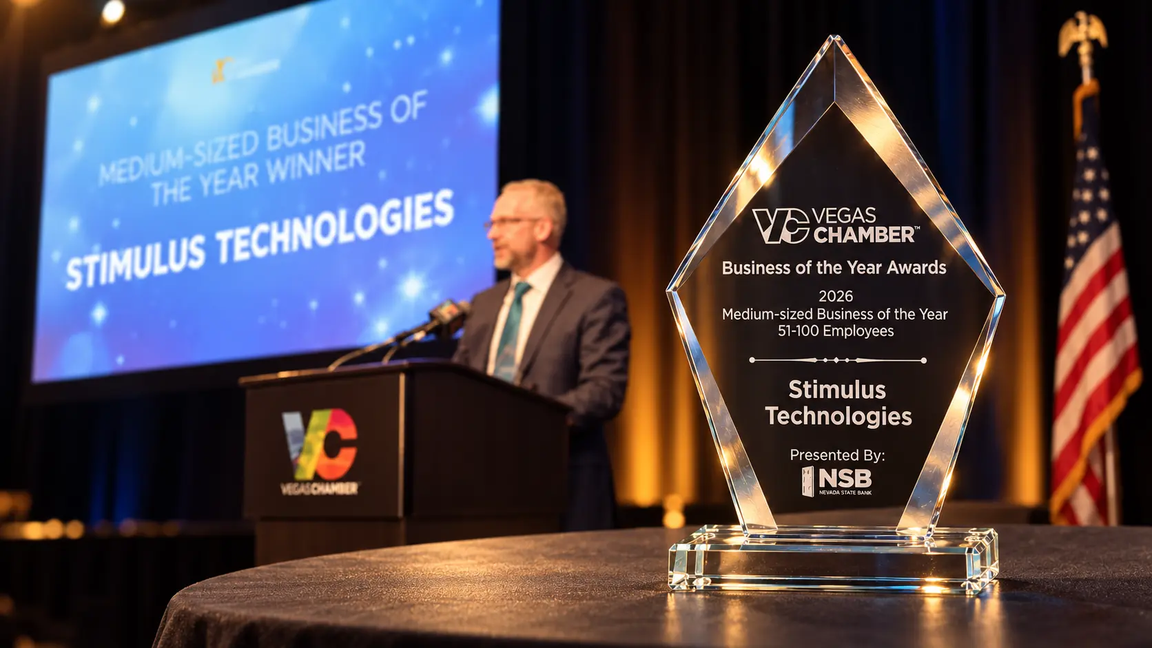 Stimulus Technologies Named Vegas Chamber’s 2026 Business of the Year